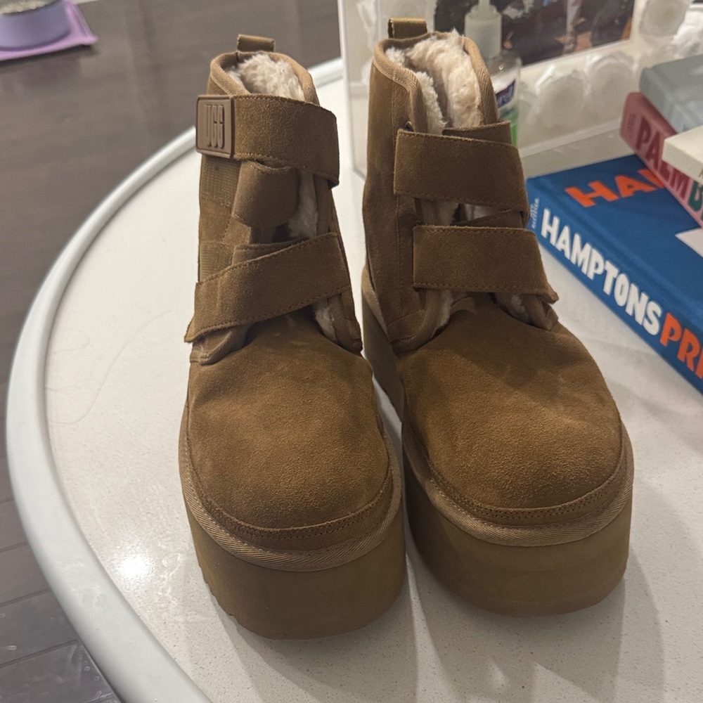 UGG Brown Suede Platform Boots